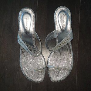 Norman Kaplan Silver Sandals